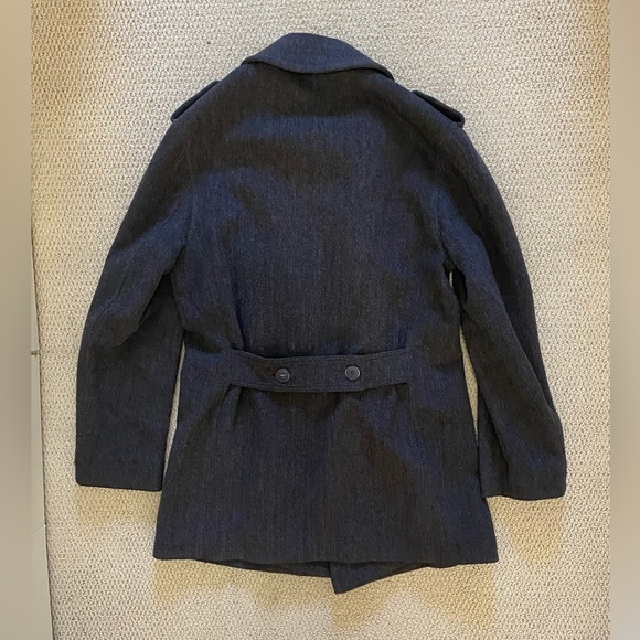 Vintage Agnès B Wool Coat with Original Coat cover. Men’s Size 48 or Medium. - Picture 2 of 10
